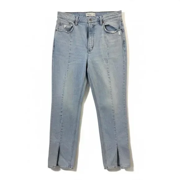 Abercrombie & Fitch Curve Love 90s Straight Jeans Ultra High Rise 31x12 - Picture 1 of 6